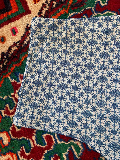 Vintage 1970s Blue Textured Print Swim Shorts