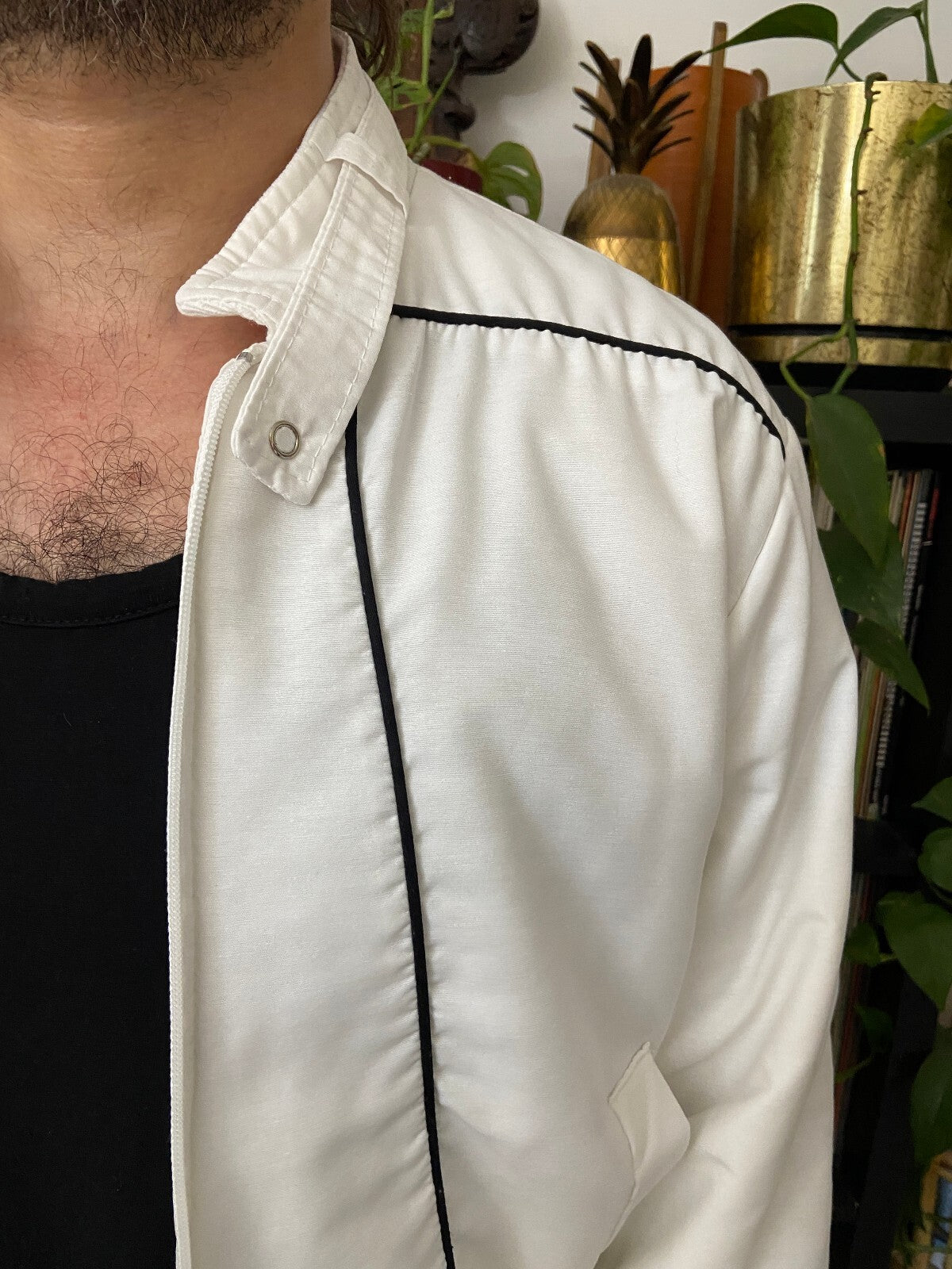 Vintage 1970s White Ski Jacket