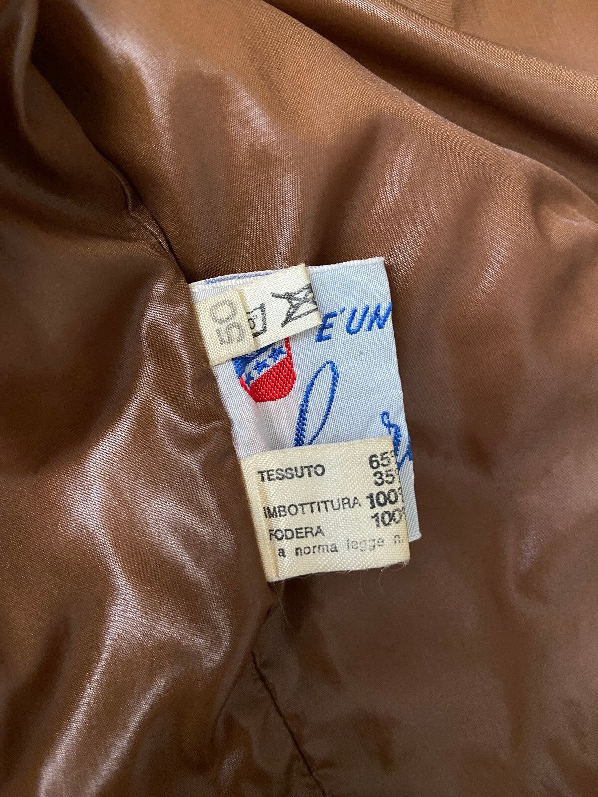 Vintage 1970s Tan Italian Ski Jacket