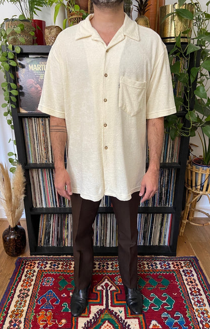 Vintage 90s Camp Collar Terry Levi's Shirt