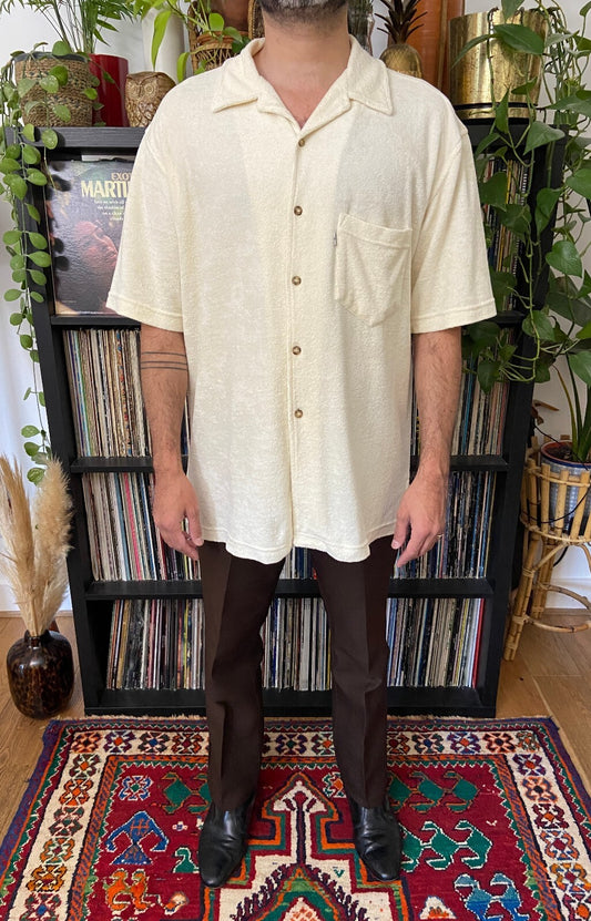 Vintage 90s Camp Collar Terry Levi's Shirt