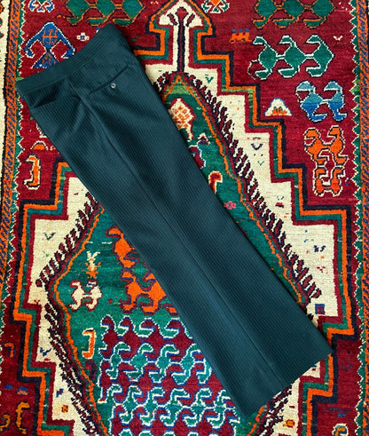 Vintage 1970s Forest Green Flared Leg 2-Piece Suit