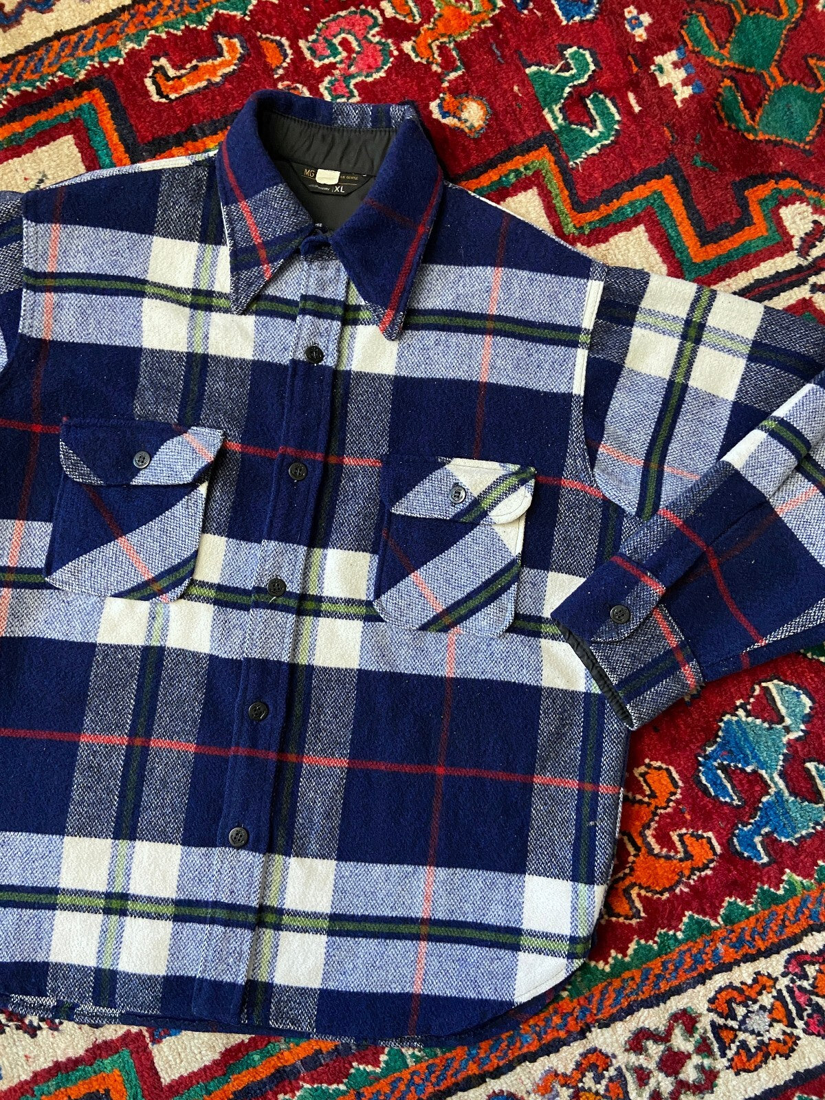 Vintage 1970s Deadstock JCPenney Plaid Shacket