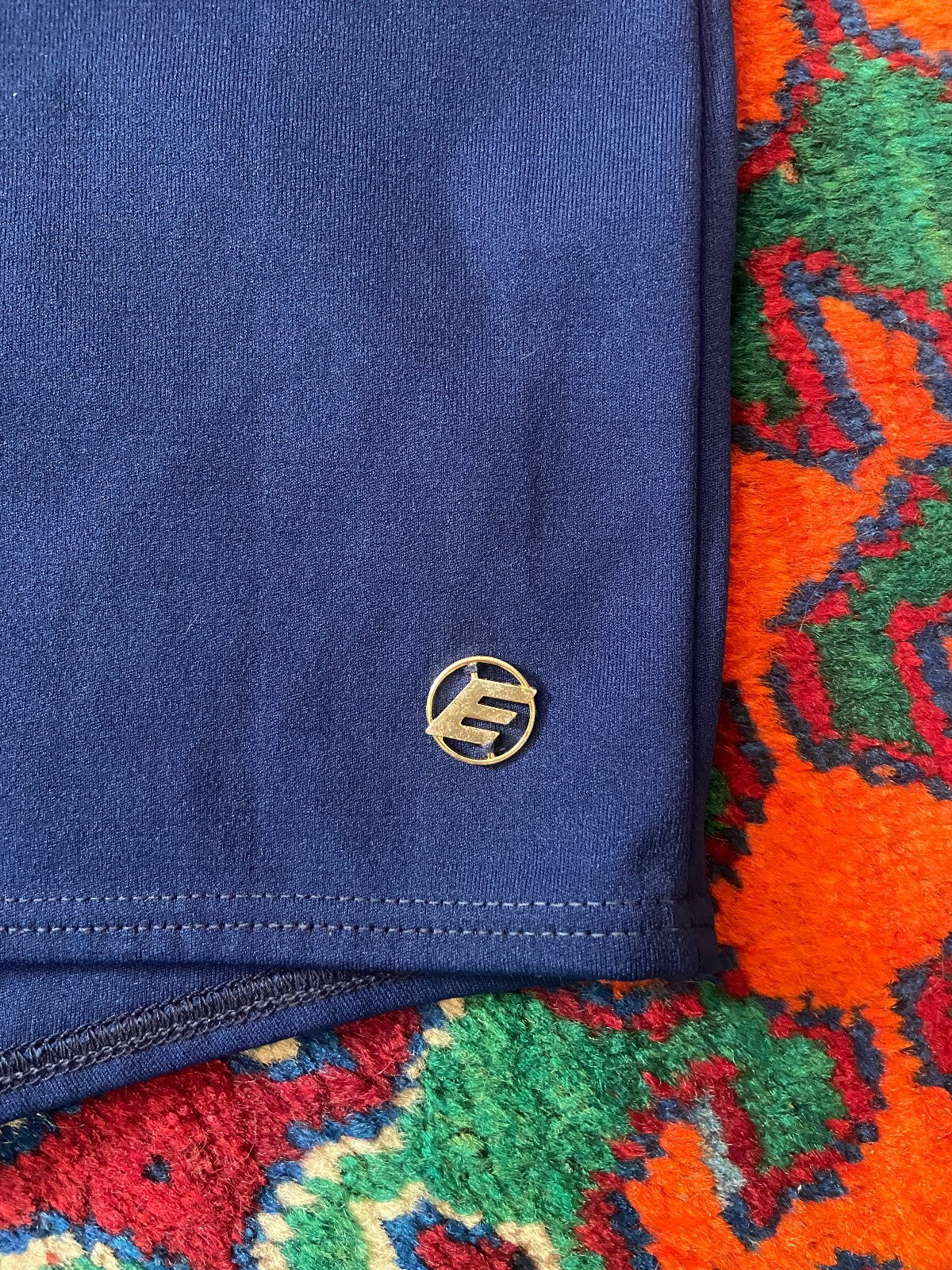 Vintage 1970s Navy Seamed Erima Swim Shorts