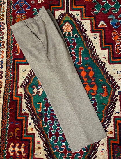 Vintage 1970s St Michael Wide Leg Herringbone Trousers W36/L29
