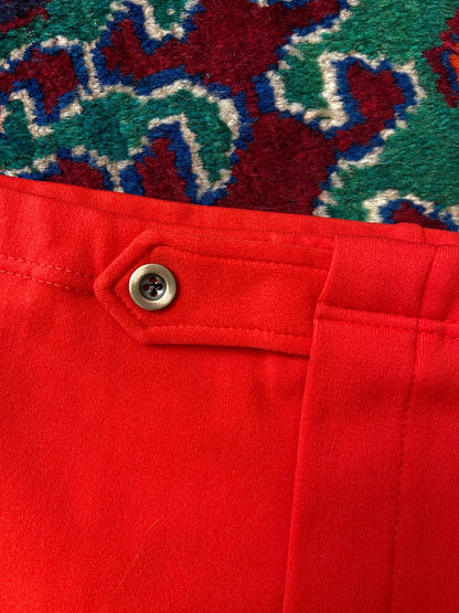 Vintage 1970s Red Seamed Swim Shorts