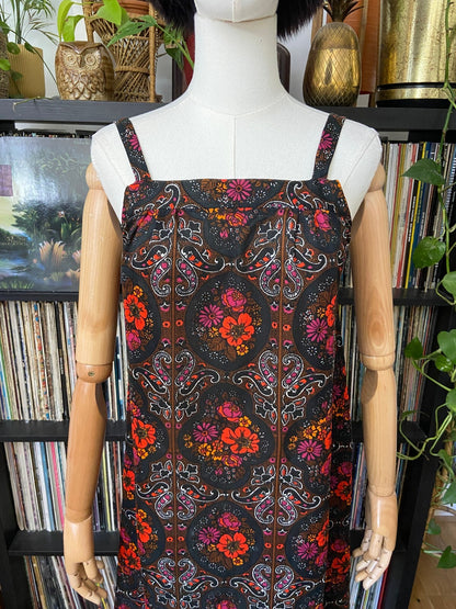 Vintage 1970s Retro Print Slip Dress