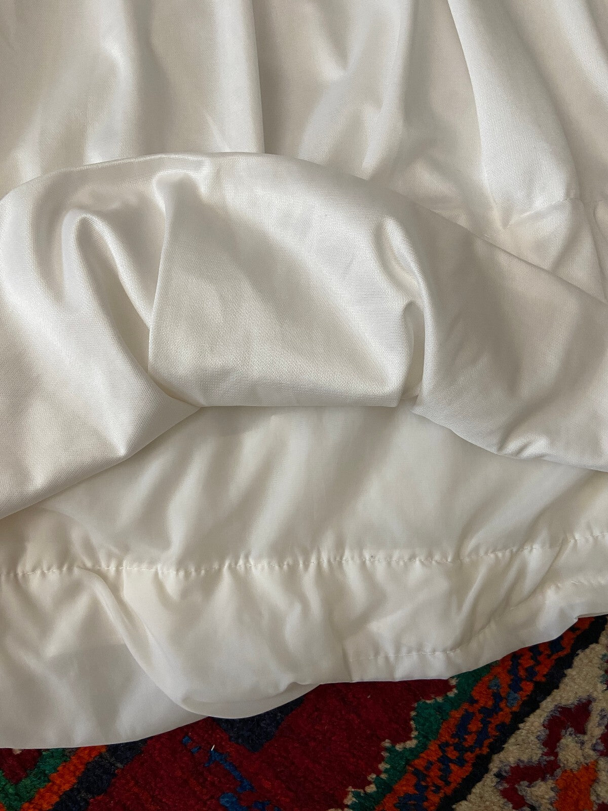 Vintage 1970s White Homemade Prairie Dress