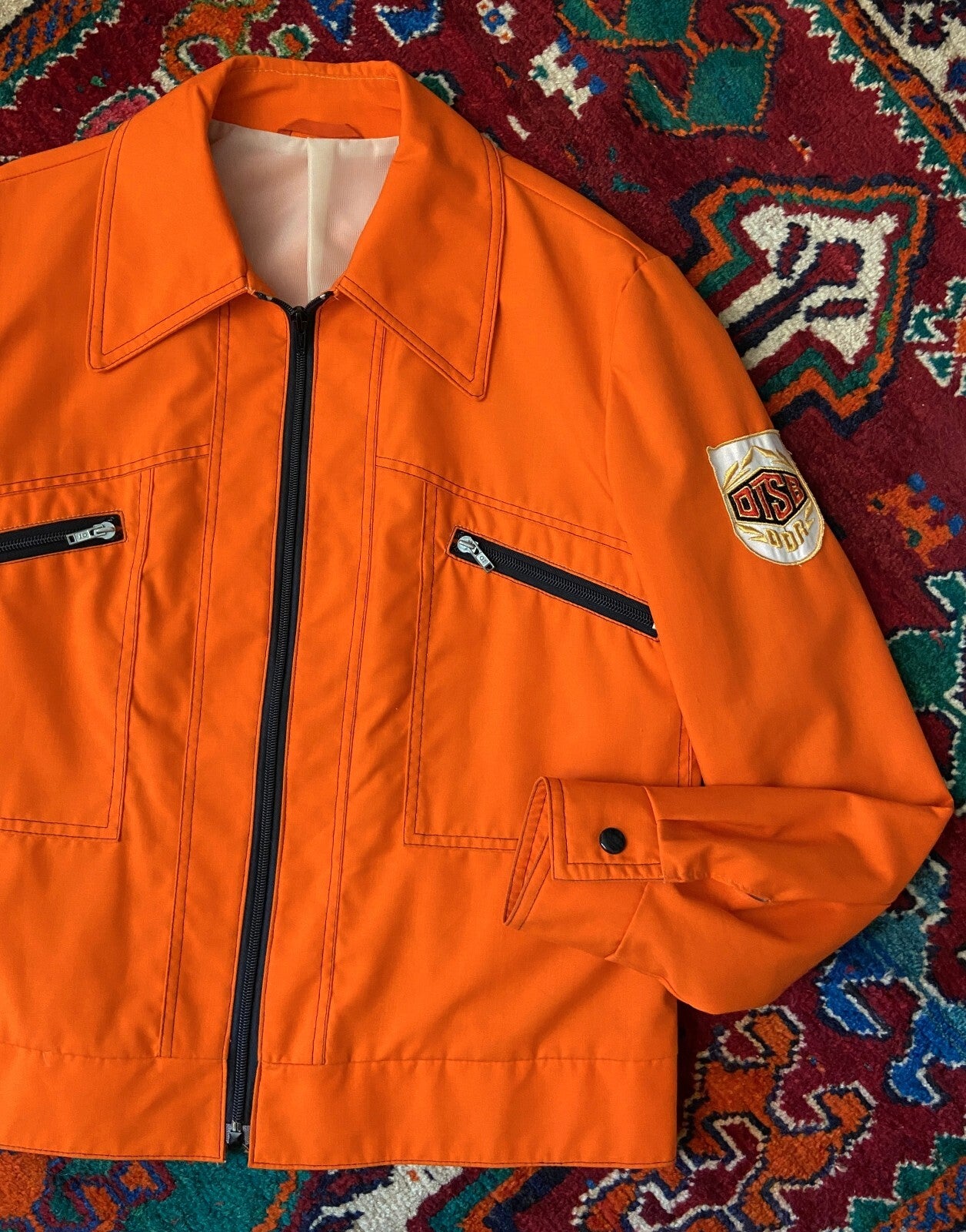 Vintage Orange 1977 DTSB Sports Jacket