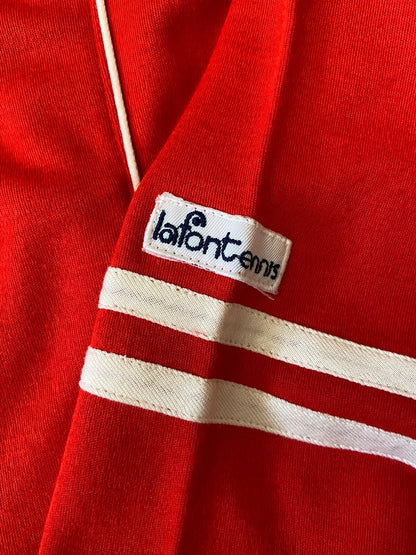 Vintage 1970s Red La Font Track Top