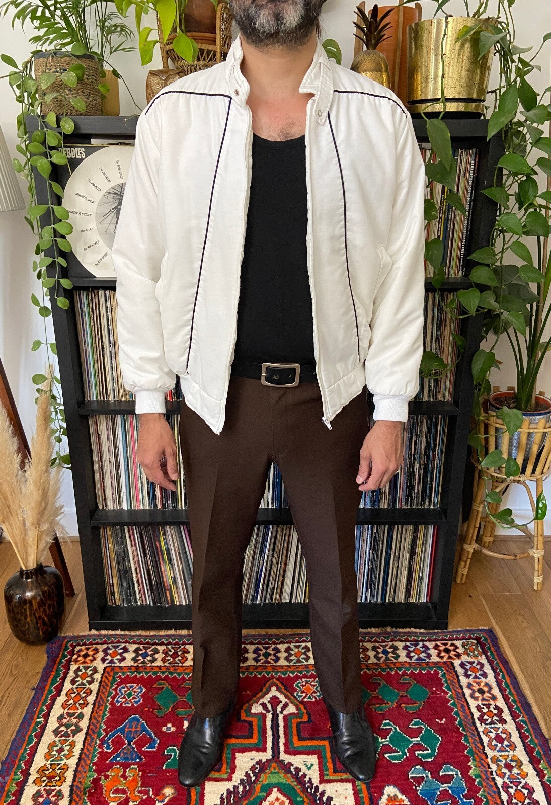 Vintage 1970s White Ski Jacket