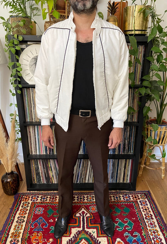 Vintage 1970s White Ski Jacket