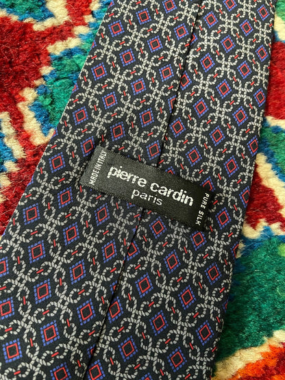 Vintage 1980s Silk Pierre Cardin Tie