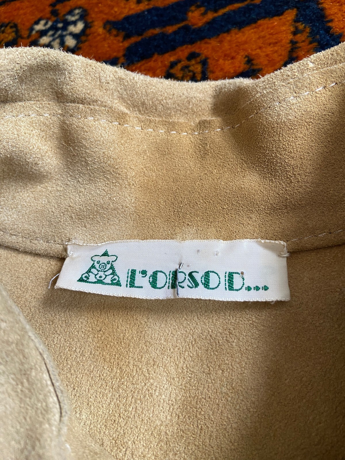 Vintage 1980s Beige Suede Lightweight Jacket