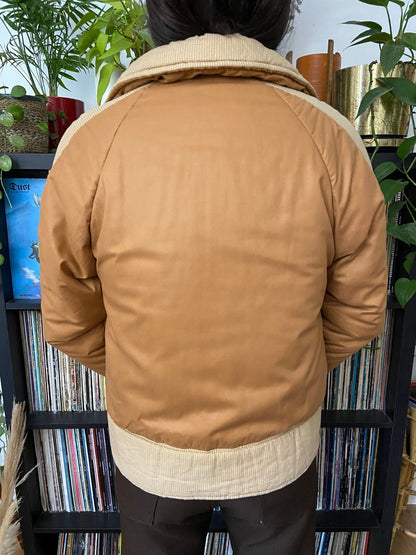 Vintage 1970s Tan Italian Ski Jacket