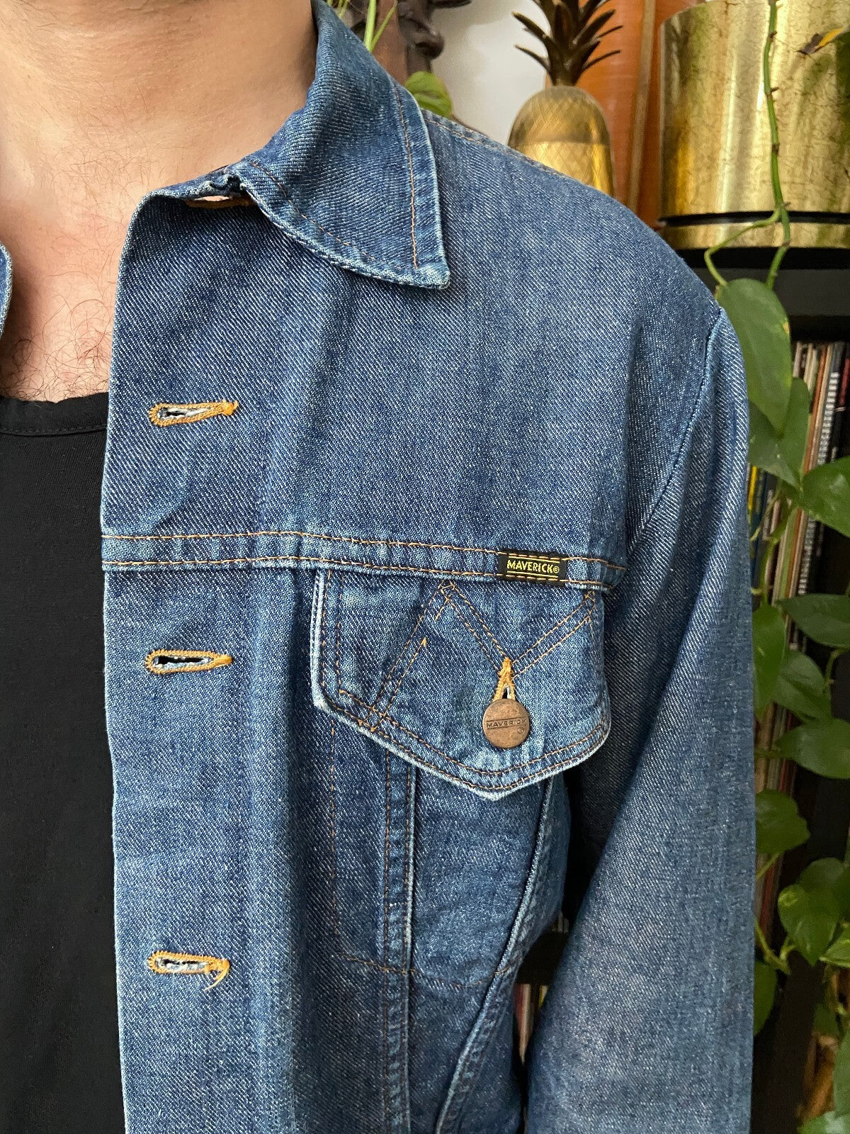 Vintage 1970s Maverick Blue Bell Denim Jacket