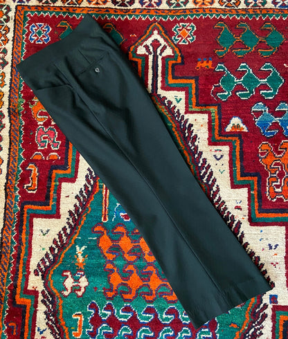 Vintage 1970s Forest Green Bootcut Trousers W34 / L30