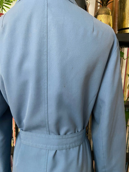 Vintage 1970s Blue Fashionwise Raincoat