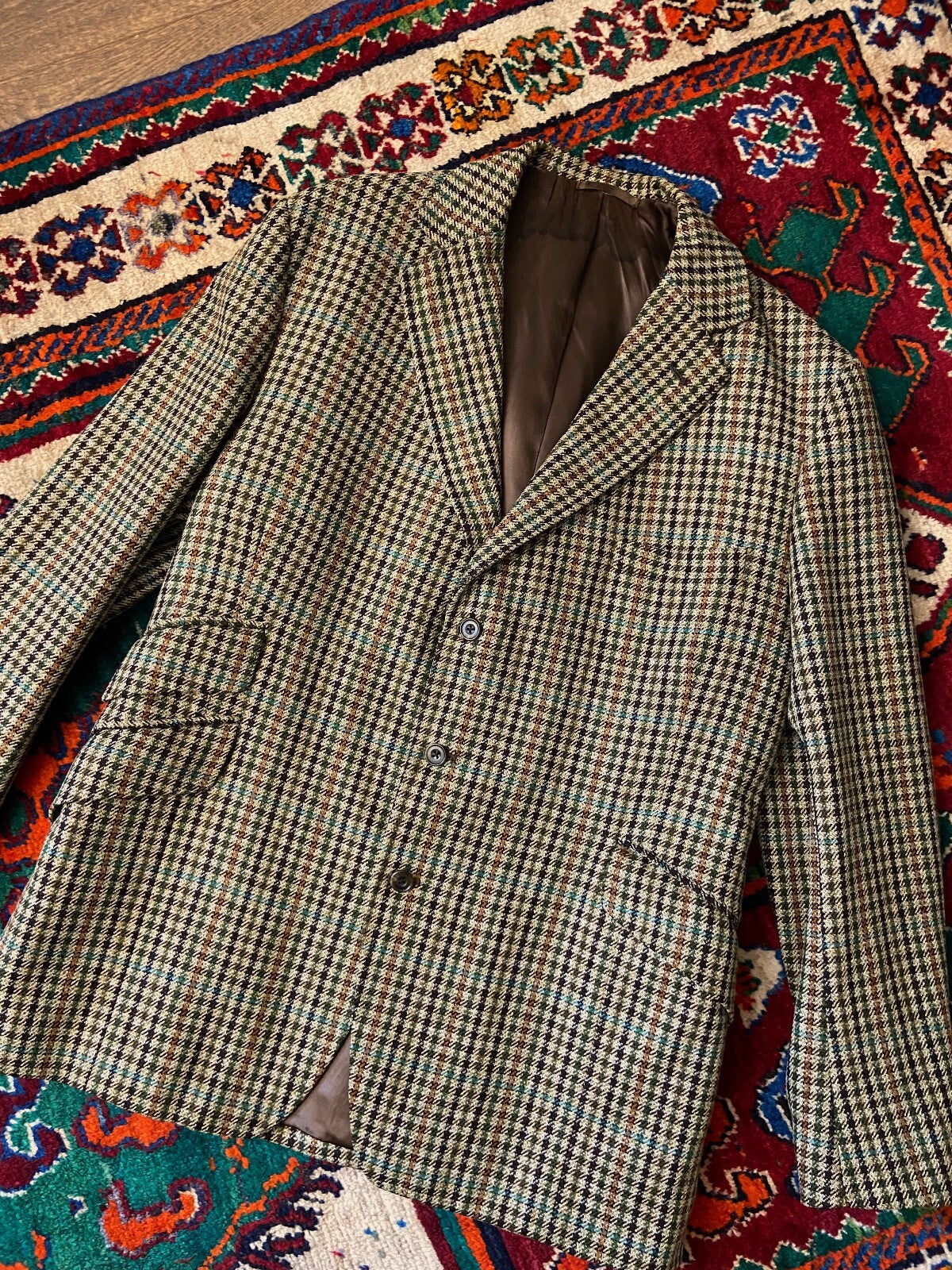Vintage 1970s Gun Club Tweed Hunting Blazer Jacket