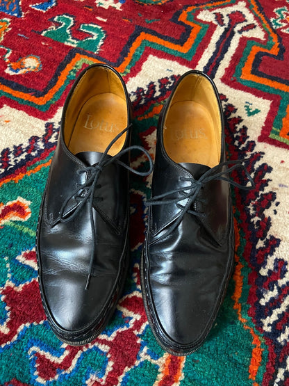 Vintage Black 1980s Lotus Shoes UK 8