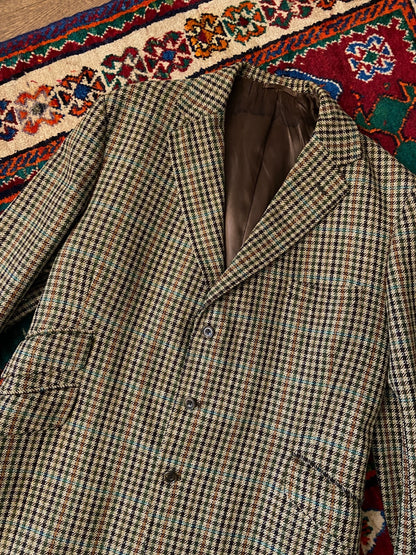 Vintage 1970s Gun Club Tweed Hunting Blazer Jacket