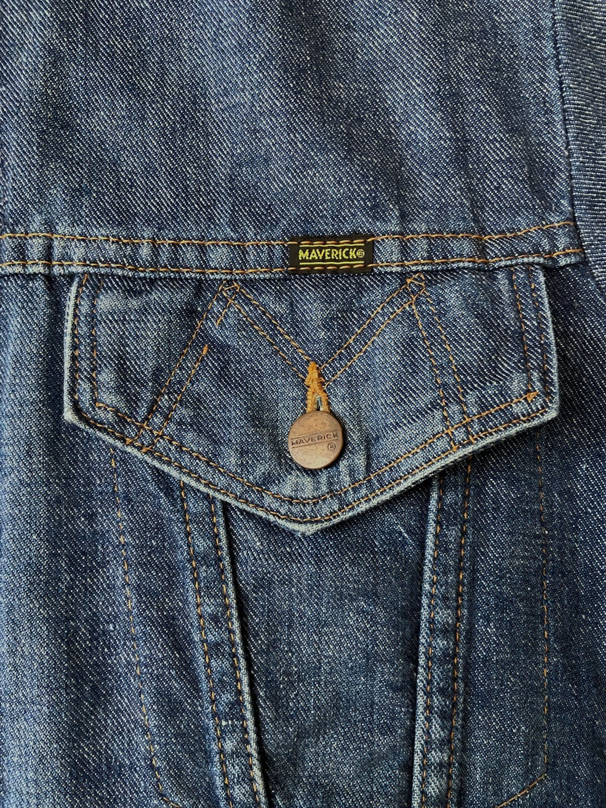 Vintage 1970s Maverick Blue Bell Denim Jacket