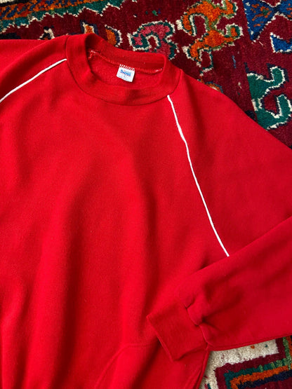 Vintage 1970s Red Sports Sweater