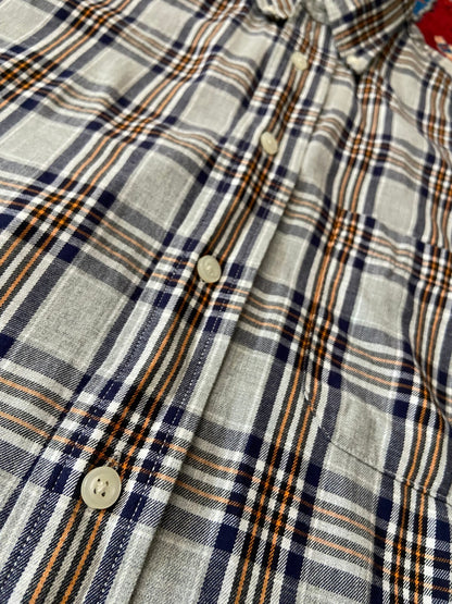 Vintage 1990s Checked Bill's Khaki Shirt