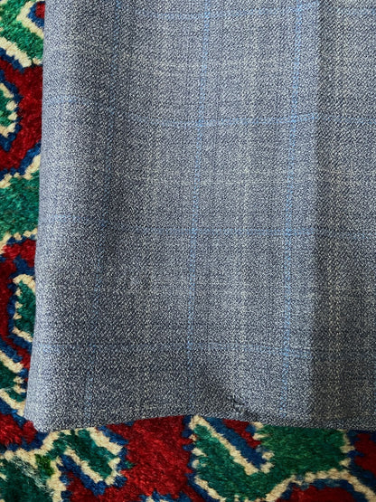 Vintage 1970s Blue Golf Check Trousers W32/L30