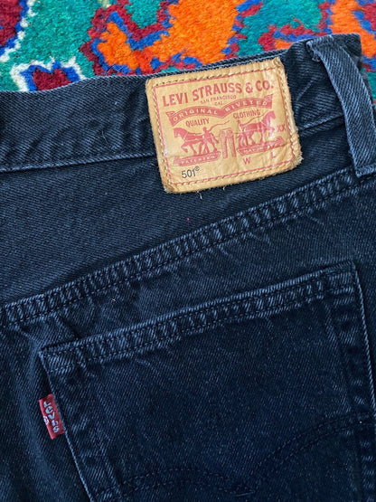 Black Levi's Cut Off Shorts W30