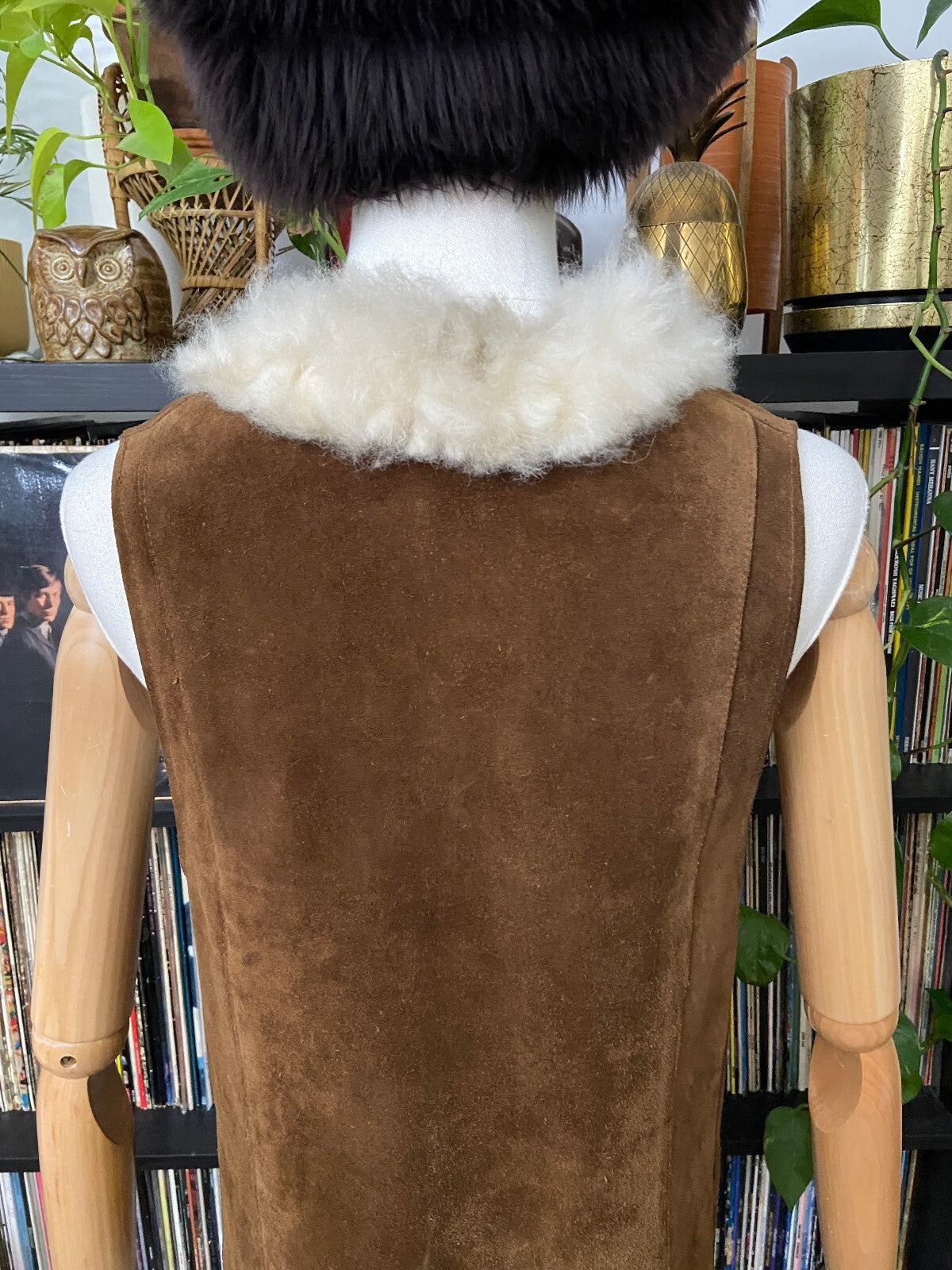 Vintage 1970s Brown Suede Penny Lane Vest
