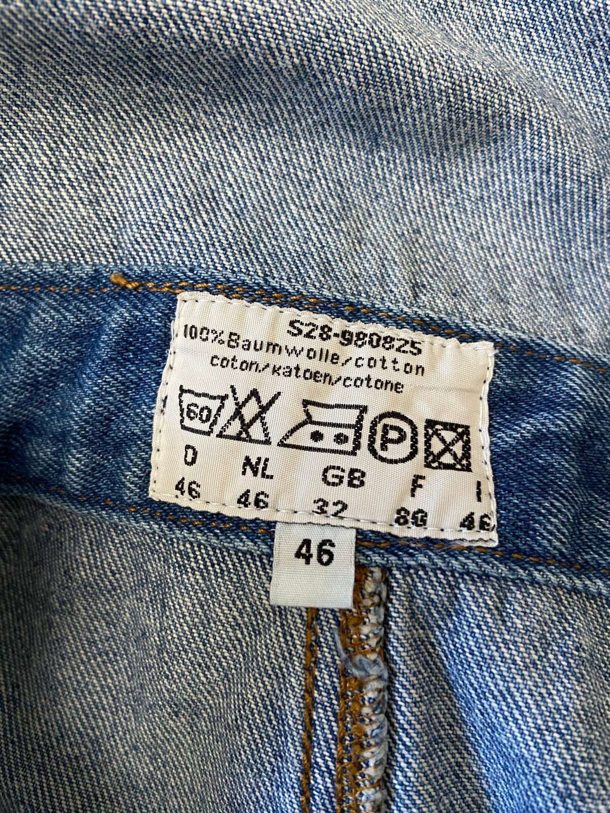 Vintage 1970s Denim Wide Leg Dungarees