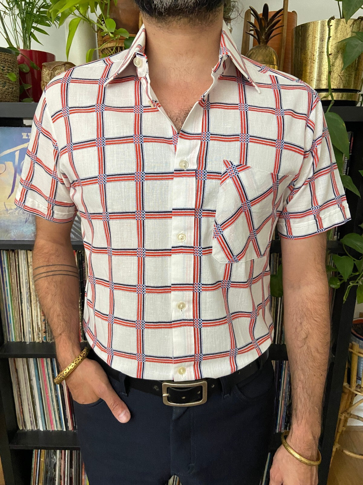 Vintage 1970s Patterned Deadstock Shirt