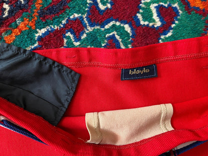 Vintage 1970s Red Belted Swim Shorts