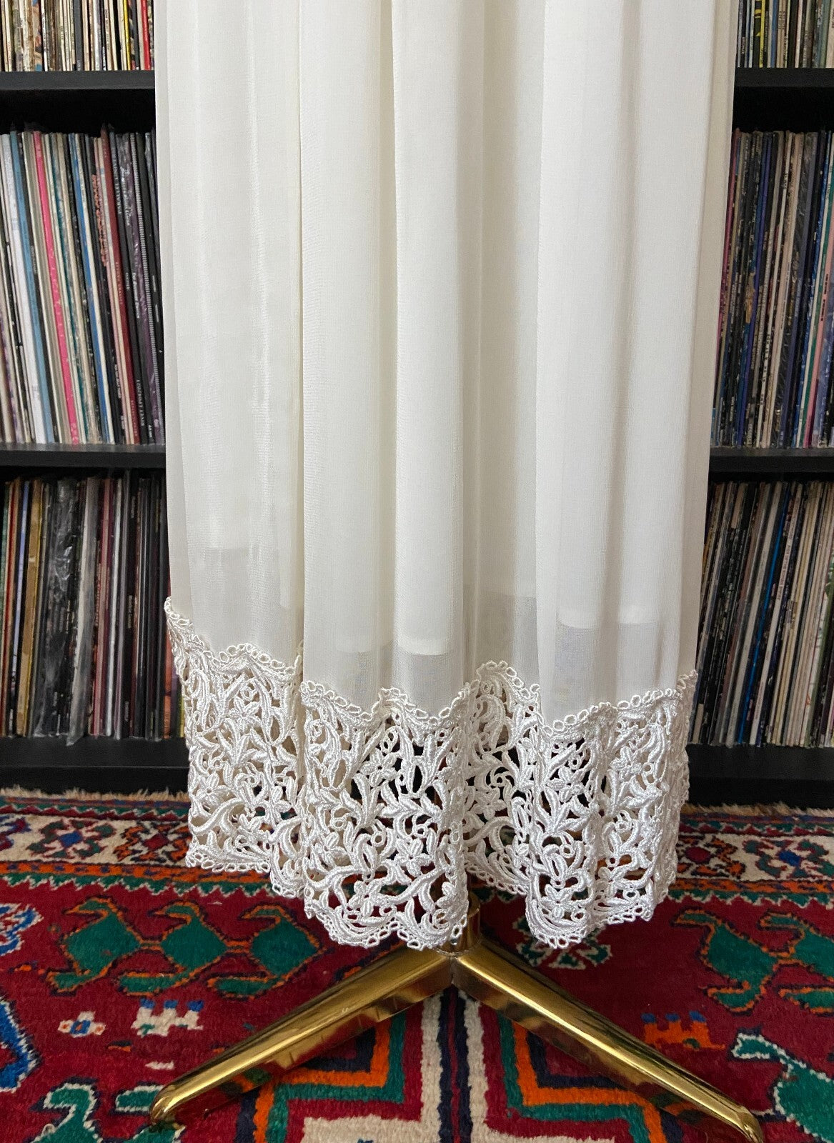 Vintage 1970s Cream Bohemian Maxi Skirt