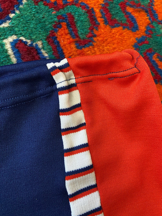 Vintage 1970s Navy & Red Swim Shorts
