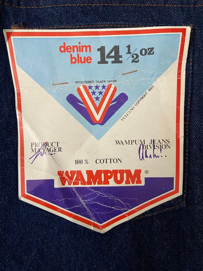 Vintage 1980s Deadstock Wampum Straight Leg Jeans W28
