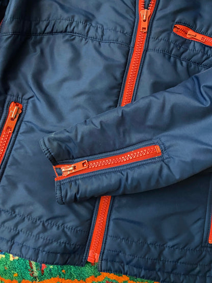 Vintage 1970s Navy & Red Elho Ski Jacket