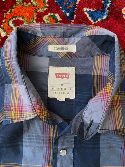 Vintage 90s Dusty Navy Levi's Western Shirt