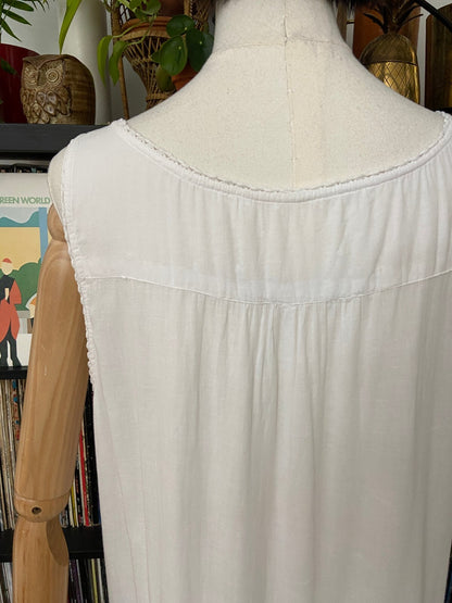 Vintage White Drop Waist Dress