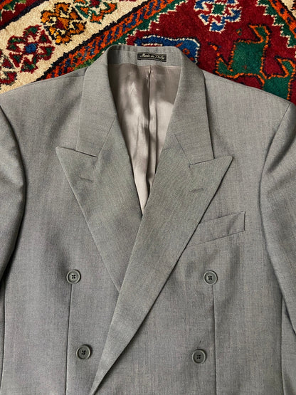 Vintage 1980s Italian Peak Collar Blazer Jacket