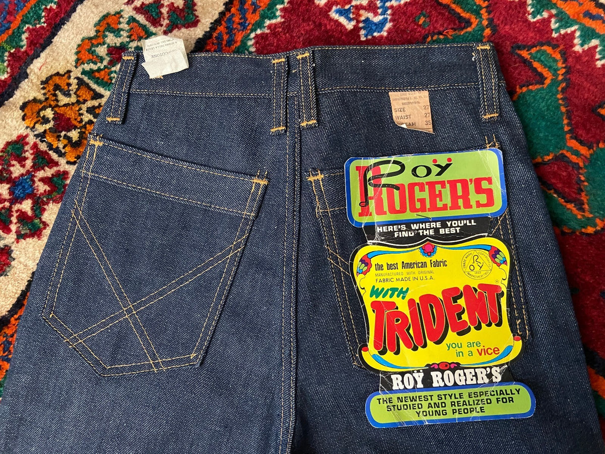 Vintage 1970s Roy Roger's Deadstock Bell Bottom Jeans W25