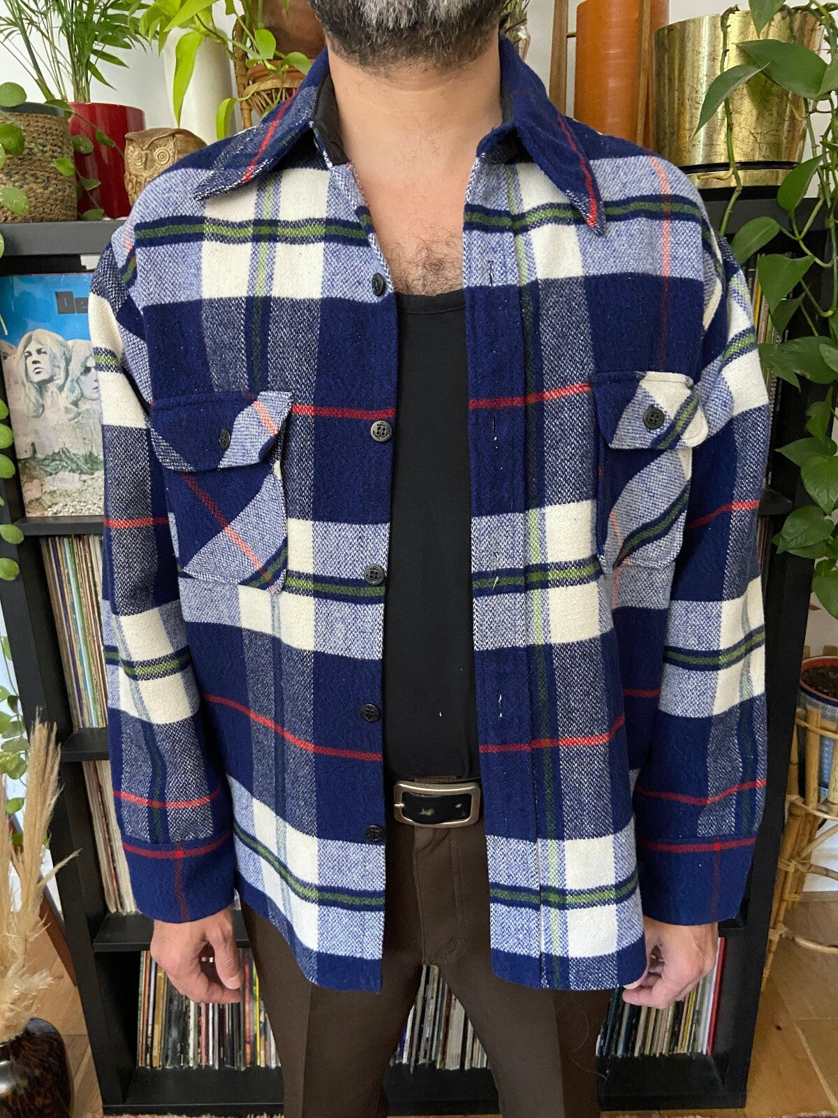 Vintage 1970s Deadstock JCPenney Plaid Shacket