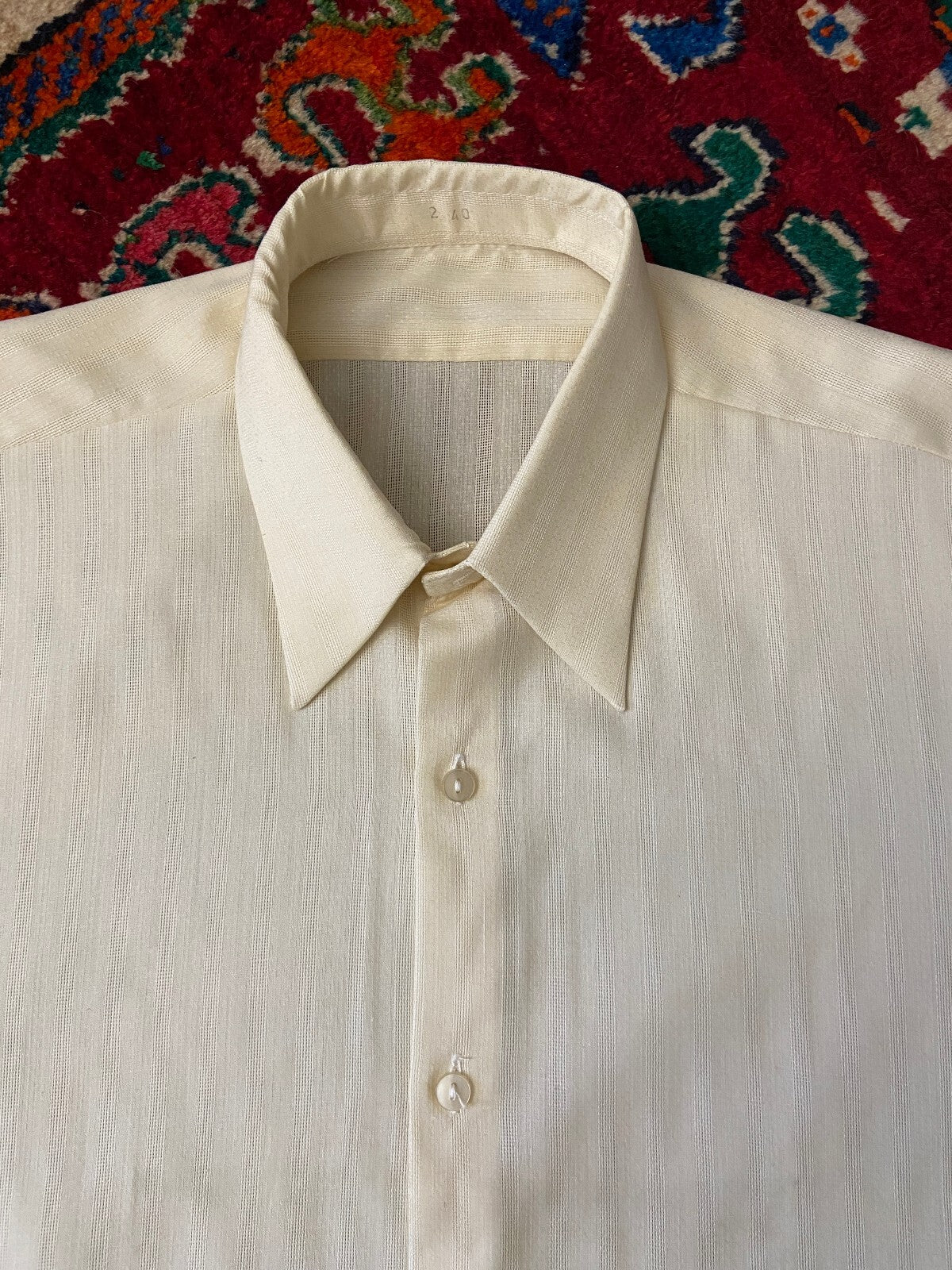 Vintage 1970s Beige Bulgarian Deadstock Shirt