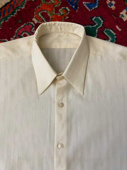 Vintage 1970s Beige Bulgarian Deadstock Shirt