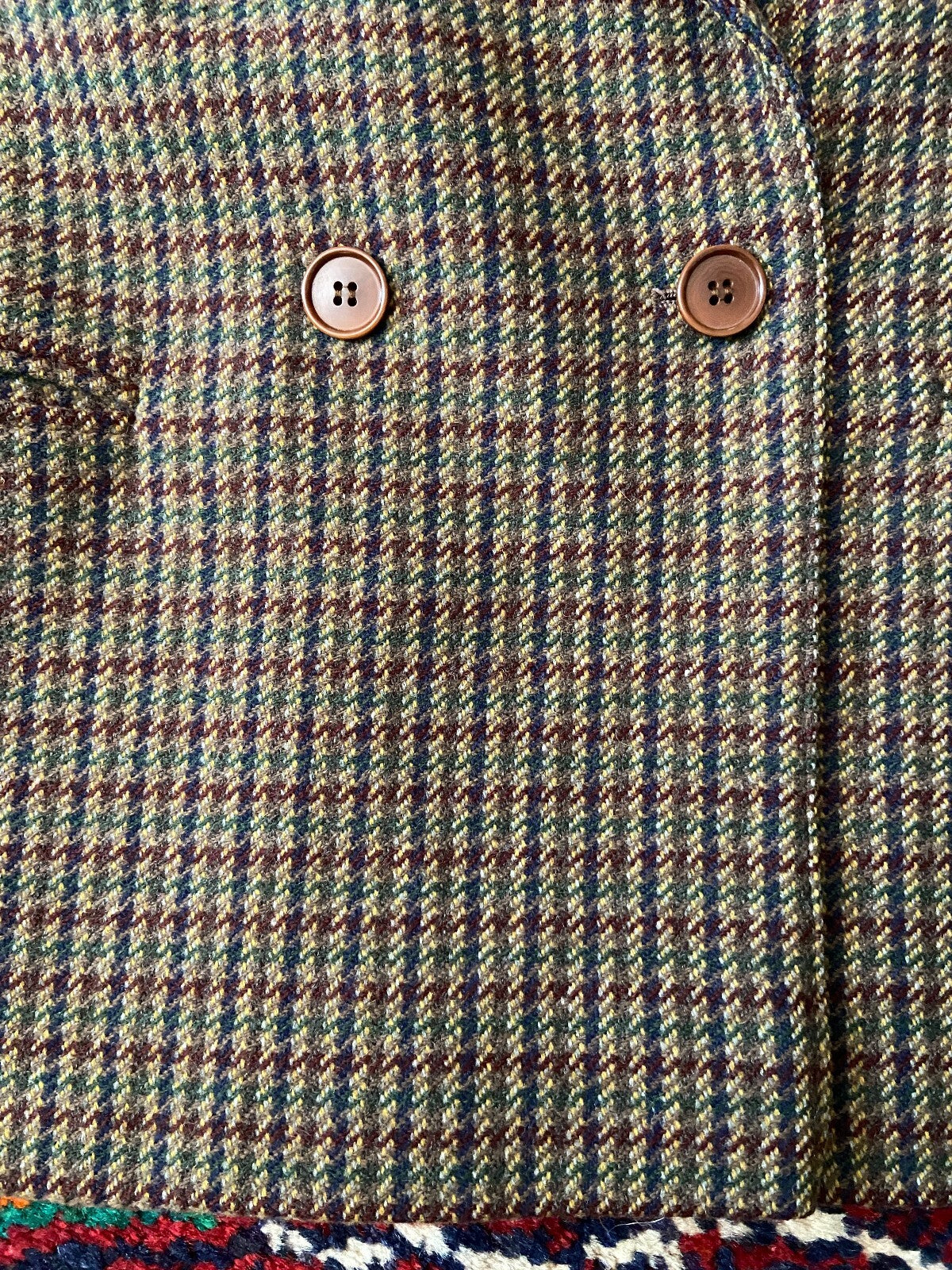 Vintage 1980s Double Breasted Brown Blazer