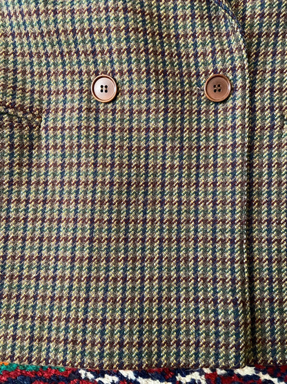 Vintage 1980s Double Breasted Brown Blazer