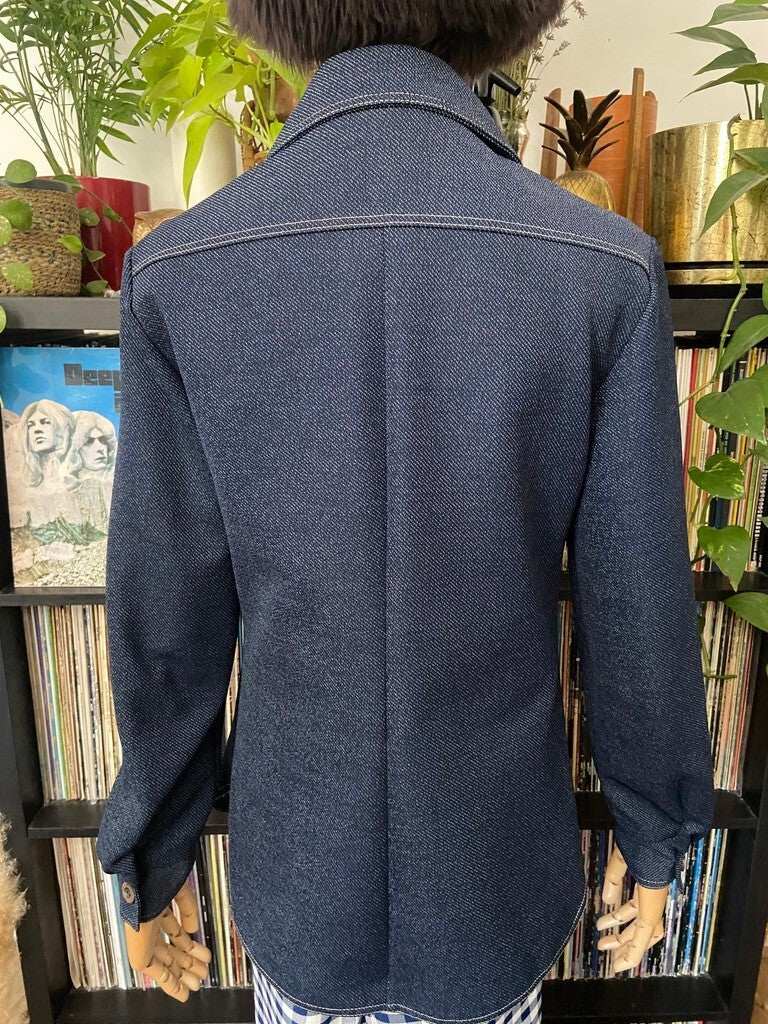 Vintage 1970s Denim Look Leisure Jacket