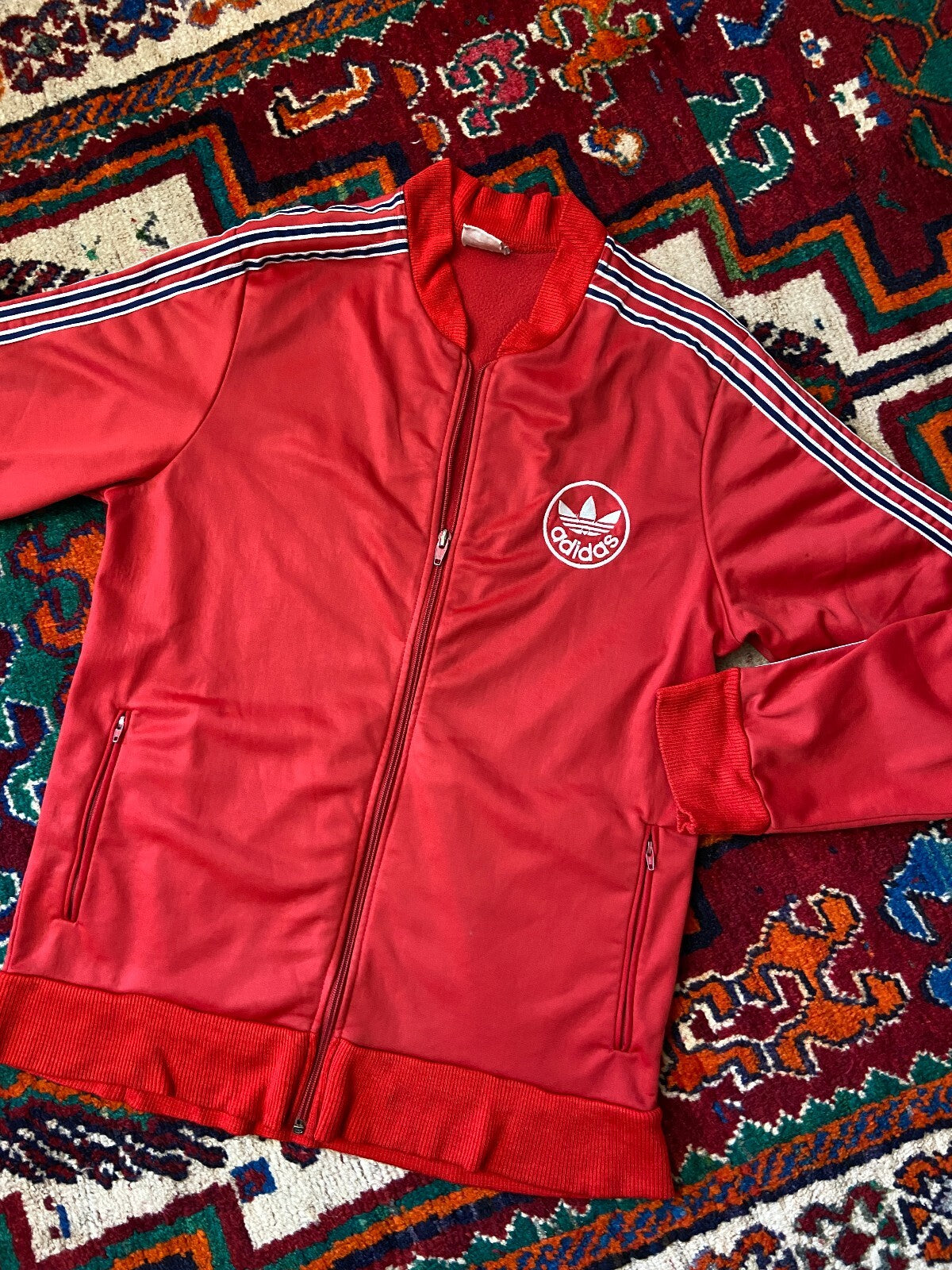 Vintage 90s Red Adidas Track Top