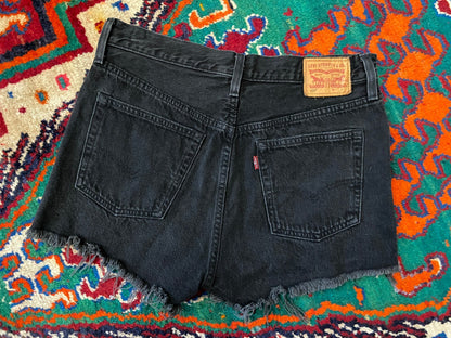 Black Levi's Cut Off Shorts W30